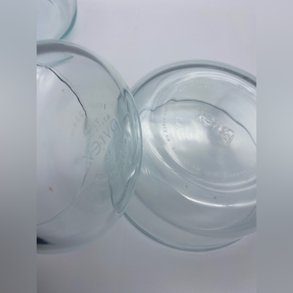 Set of 4 Pyrex Nesting Bowls Blue Tinted - Picture 5 of 10